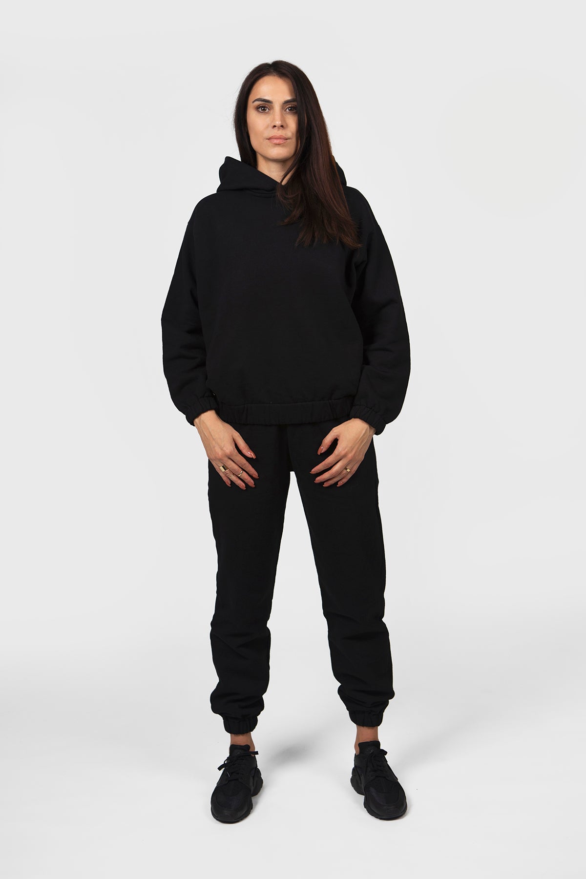 Jogging noir best sale oversize femme